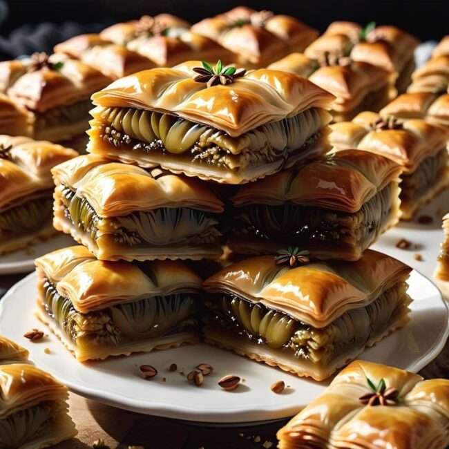 Ciasto francuskie w baklavie