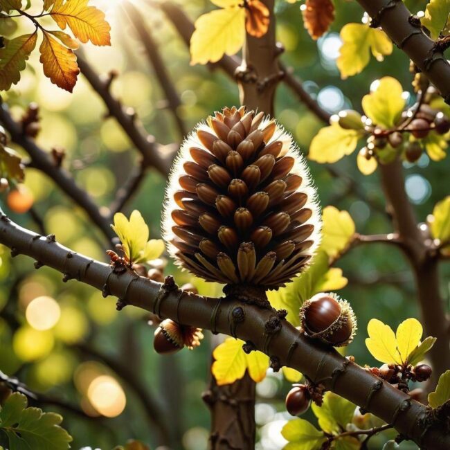 Drzewa liściaste z żołędziami