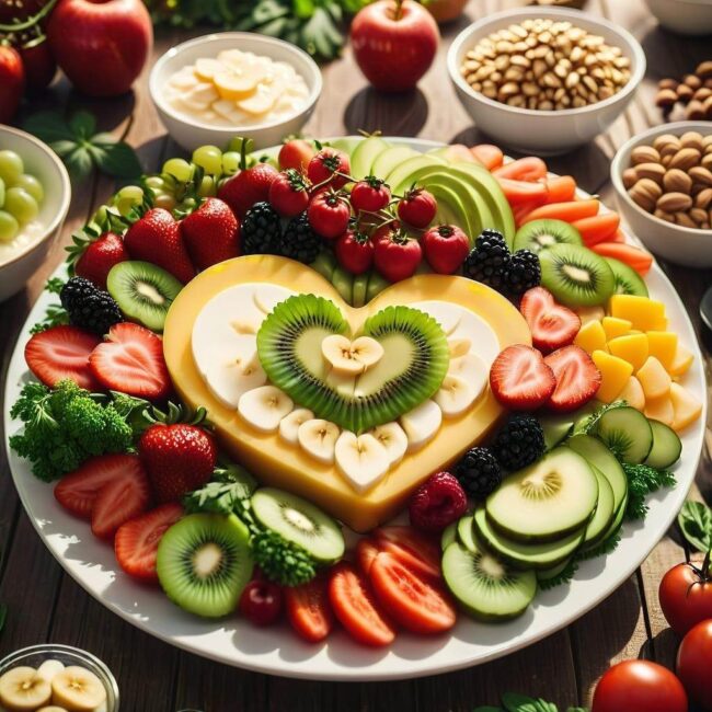 Kolorystyka plakatu o zdrowej diecie