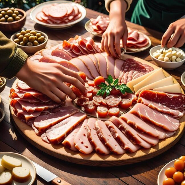 Kreatywne aranżacje wędlin na talerzu