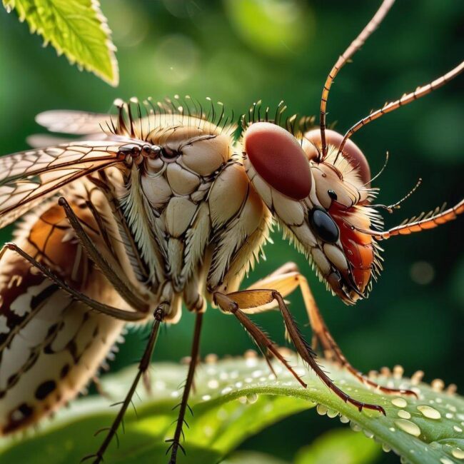 Krostki na twarzy po ugryzieniu komara