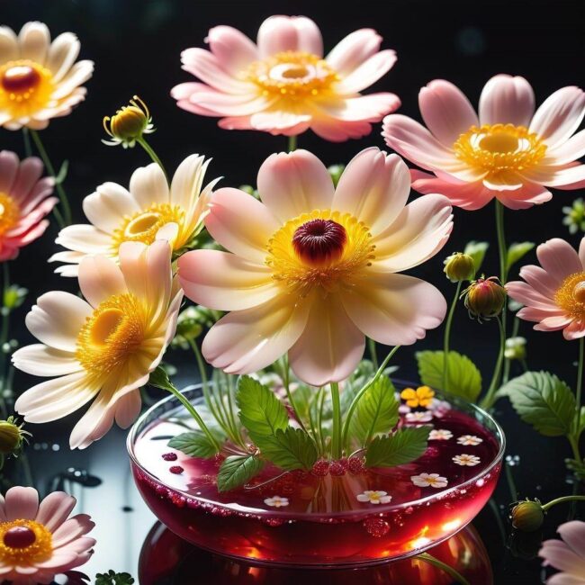 Kwiaty galaretowe dla dzieci